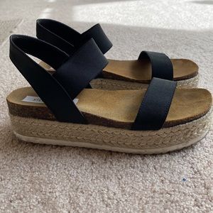 Black Steven Madden  Kimmie Espadrille sandals
